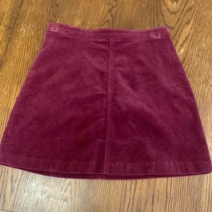 Forever 21 corduroy skirt. Burgundy. Size small